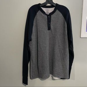 L.L. Bean long sleeve Henley shirt - XL